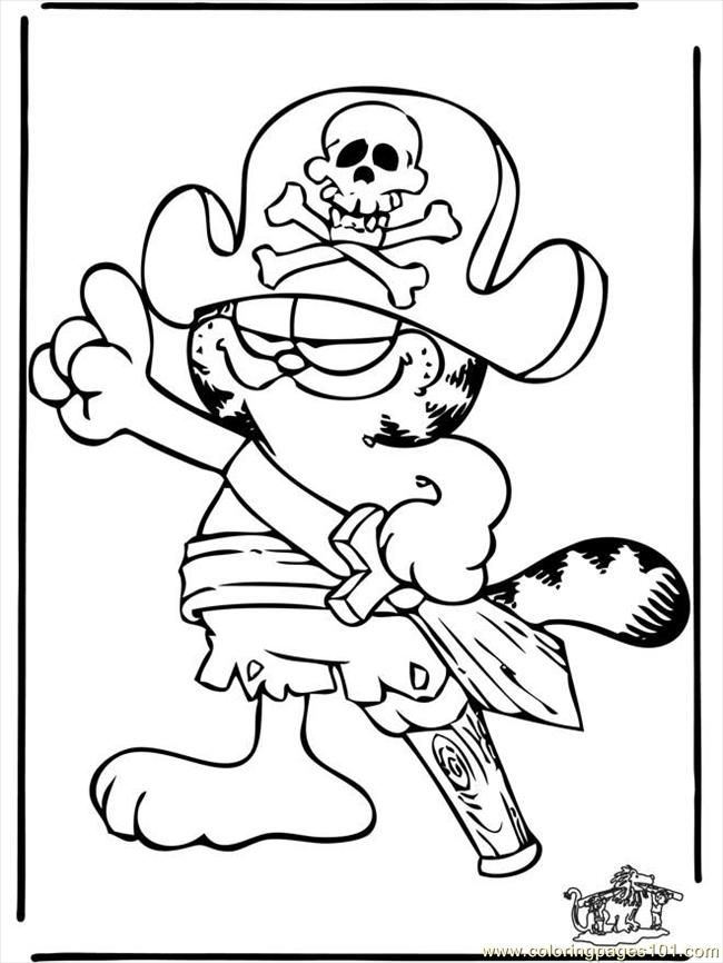 Garfield Peg Leg Pirate